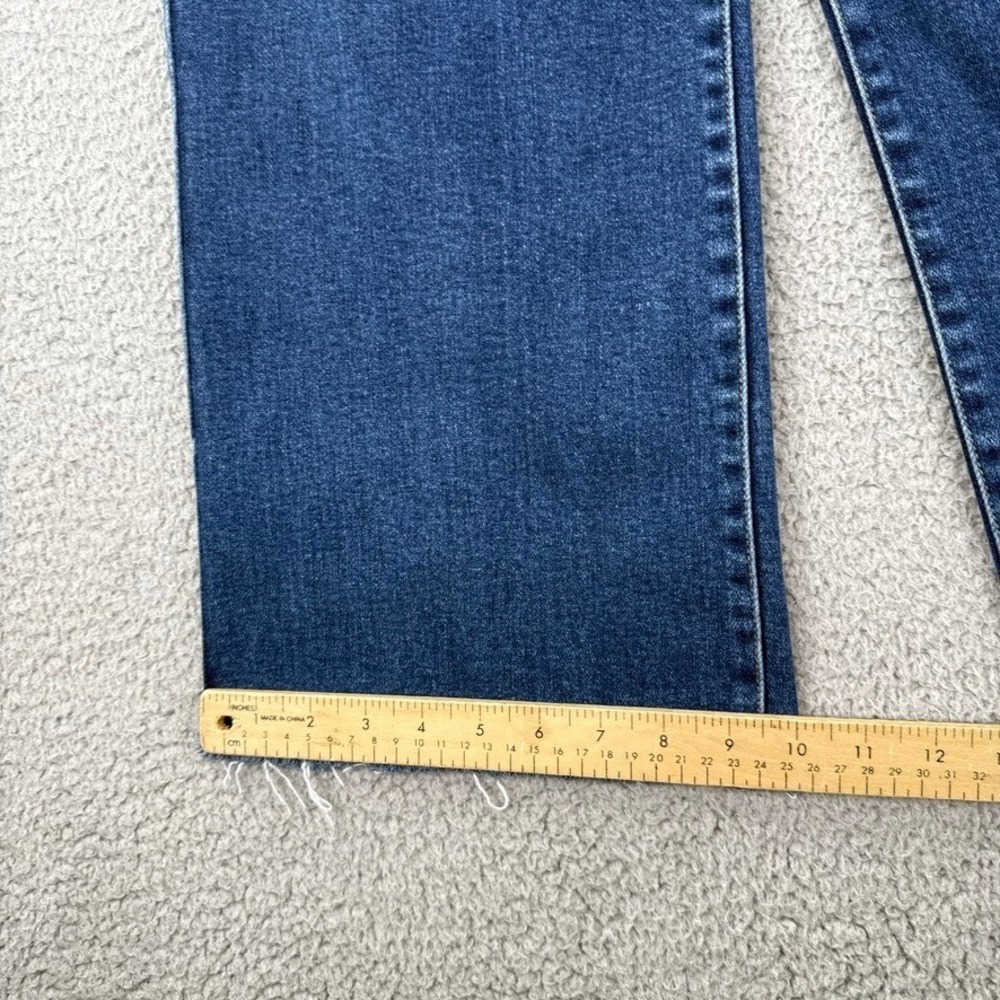 LTJ Denim Jeans Womens Size 31 Blue Paola Wide Leg High Rise Frayed Hem - Picture 4 of 12